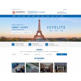 上海出国留学营销型网站