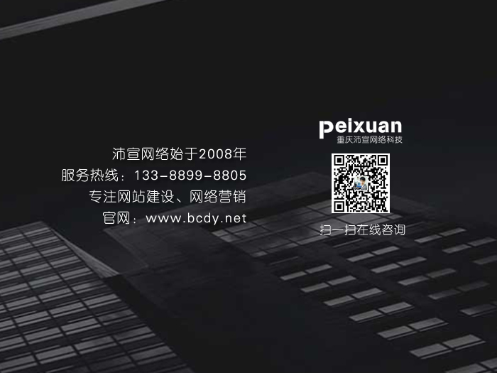 重庆做网站的公司沛宣网络更具优势